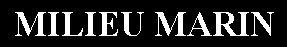 Zone de Texte: MILIEU MARIN